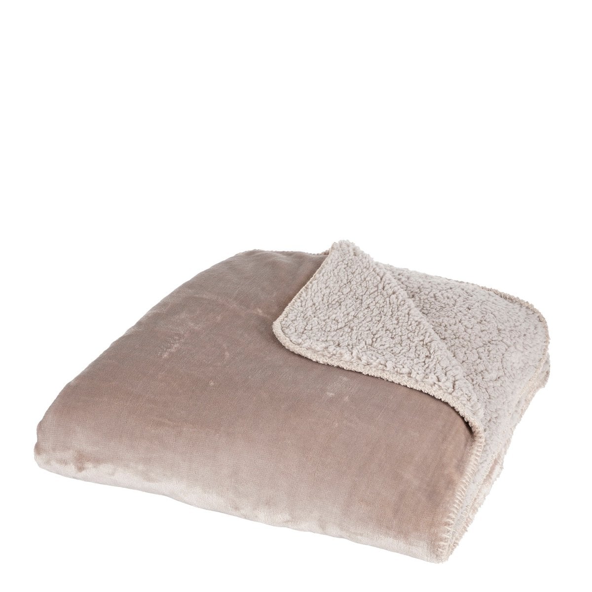 Mica Decorations Mardy Plaid – Fleece Beige (150 x 200 cm)