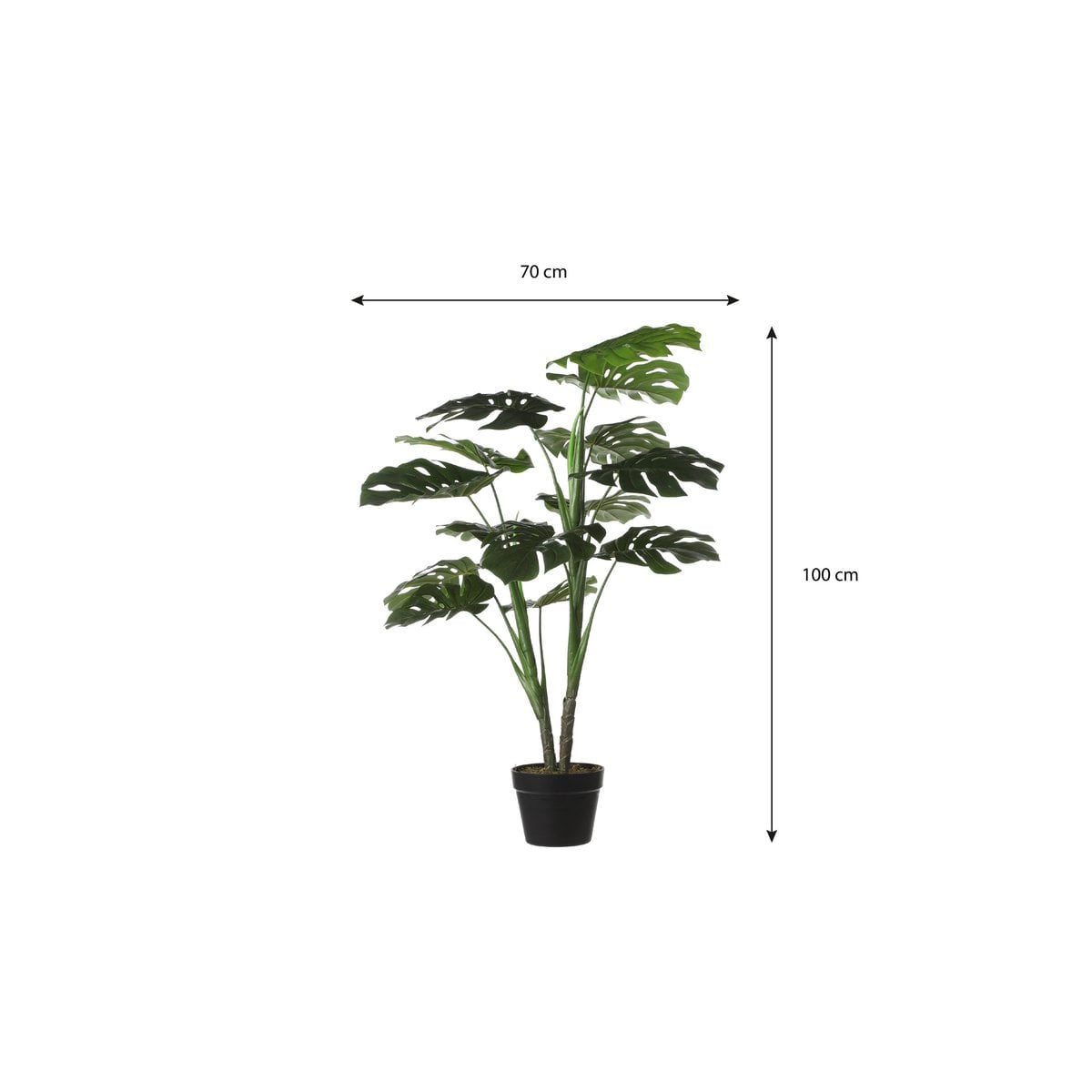 Monstera kunstplant, 100 cm