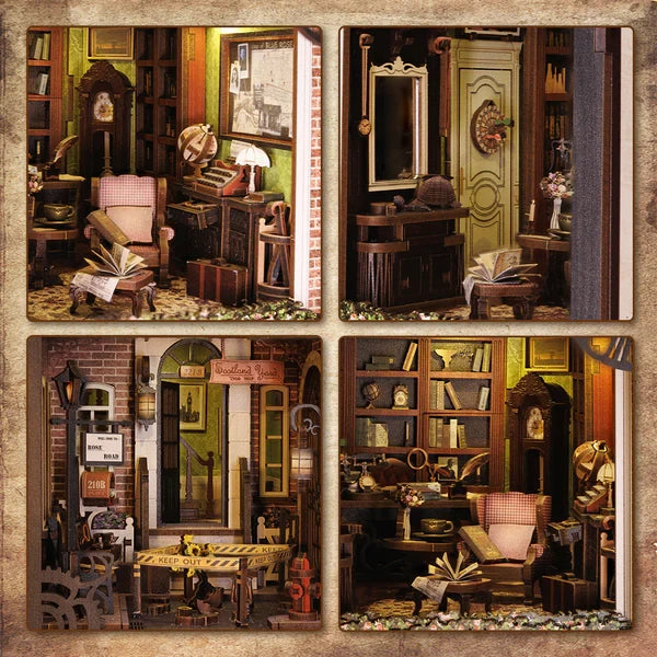 DIY book nook Rose Detective Agency, 23 cm