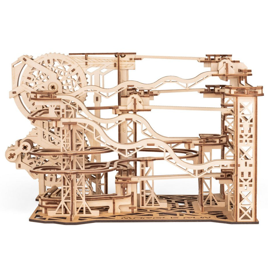 Marble Run mechanische houten knikkerbaan, 43,6 × 26,4 × 24,7 cm