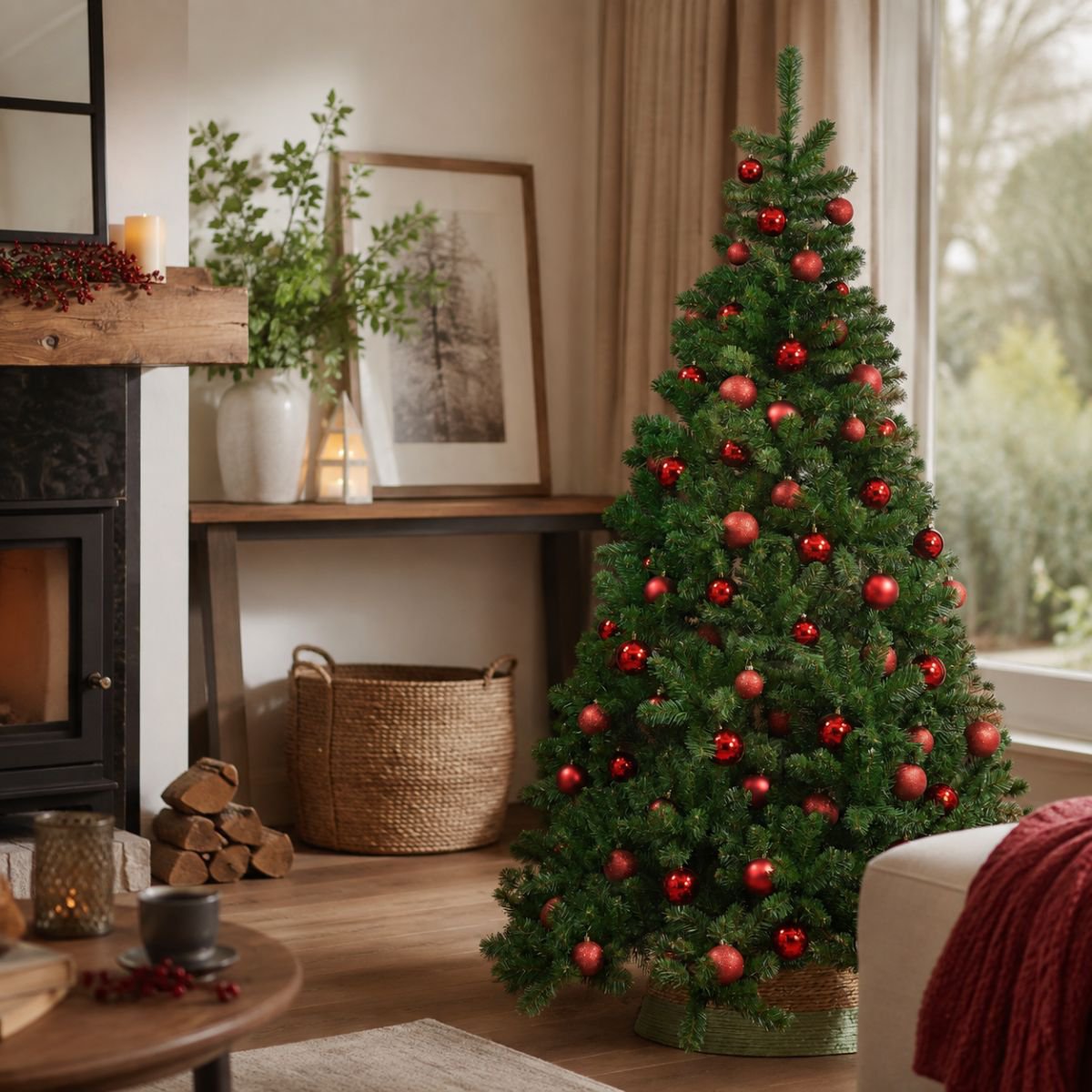 Tuscan kunstkerstboom, 215 cm