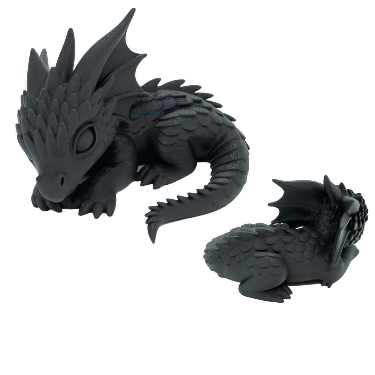 Slapend draakje, 3D-geprint, 10 of 15 cm