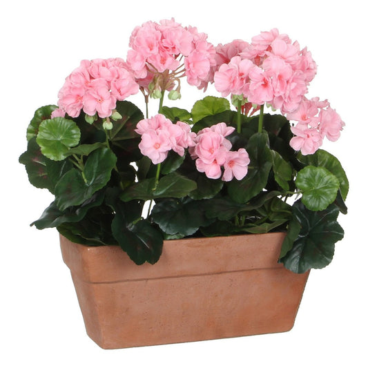 Geranium kunstplant roze, 40 cm