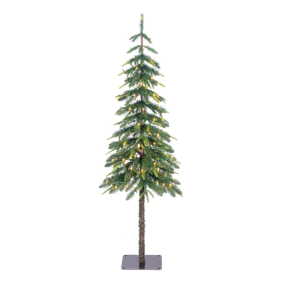 Lodge kunstkerstboom met verlichting, 155 cm, Ø 48 cm