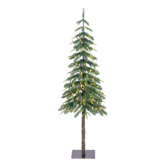 Lodge kunstkerstboom met verlichting, 155 cm, Ø 48 cm