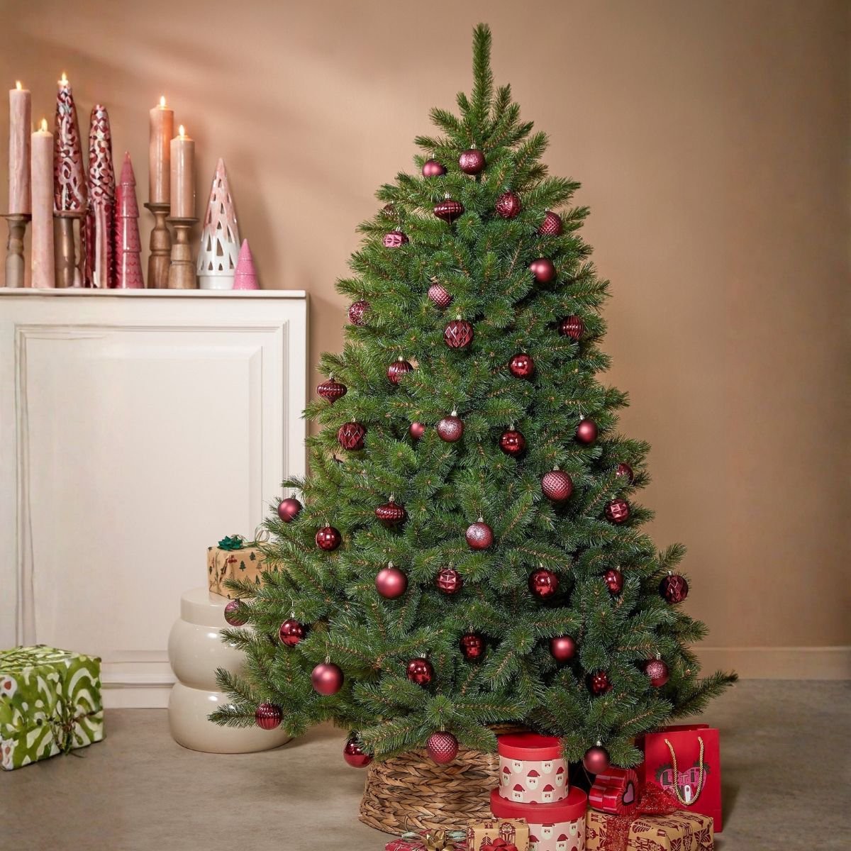 Forest frosted kunstkerstboom, 120 cm