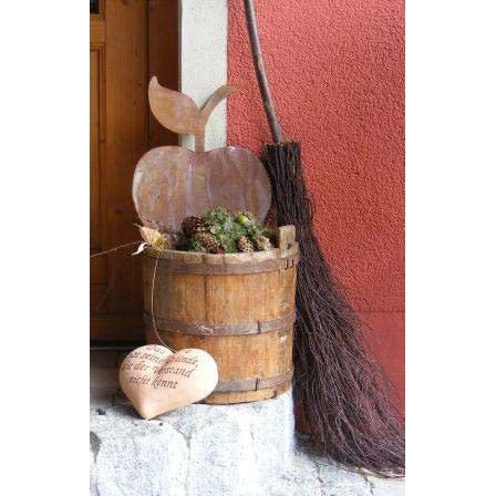 Metalen sierappel roestdecoratie hangend herfst, 10–40 cm
