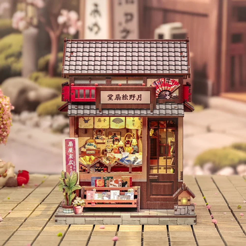 Tsukino Eogi miniatuurhuisje, 14 × 14 × 19 cm
