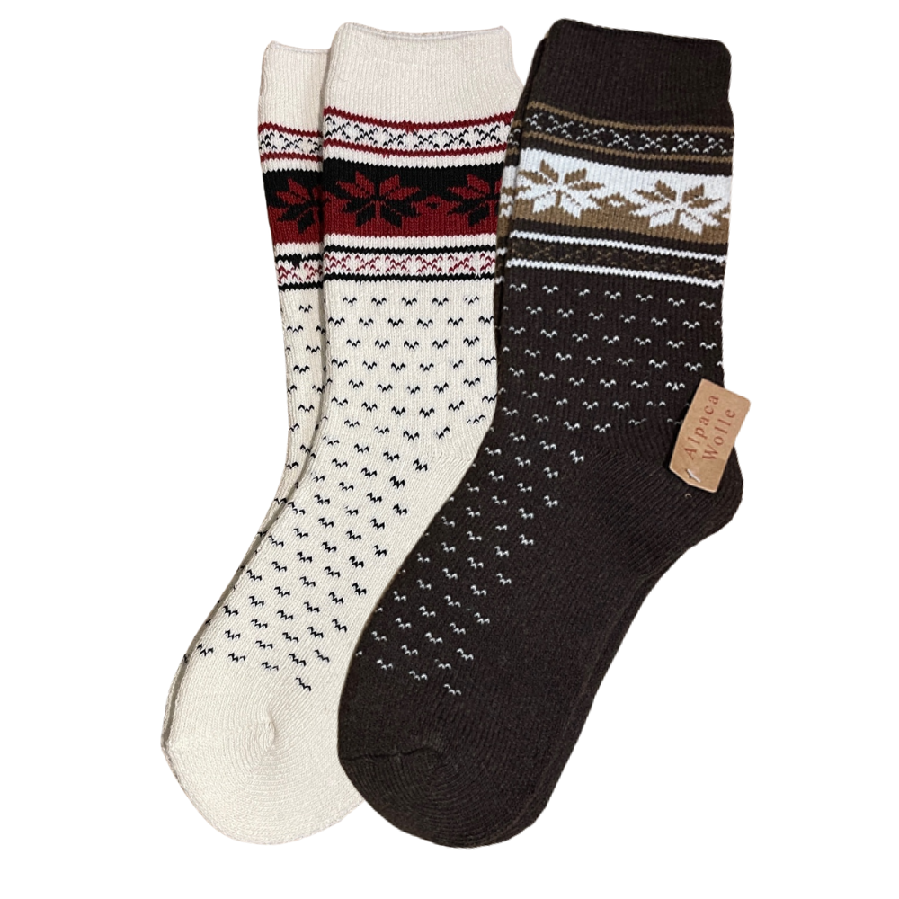 Alpaca sokken, 2 paar, maat 40-43 of 44-47