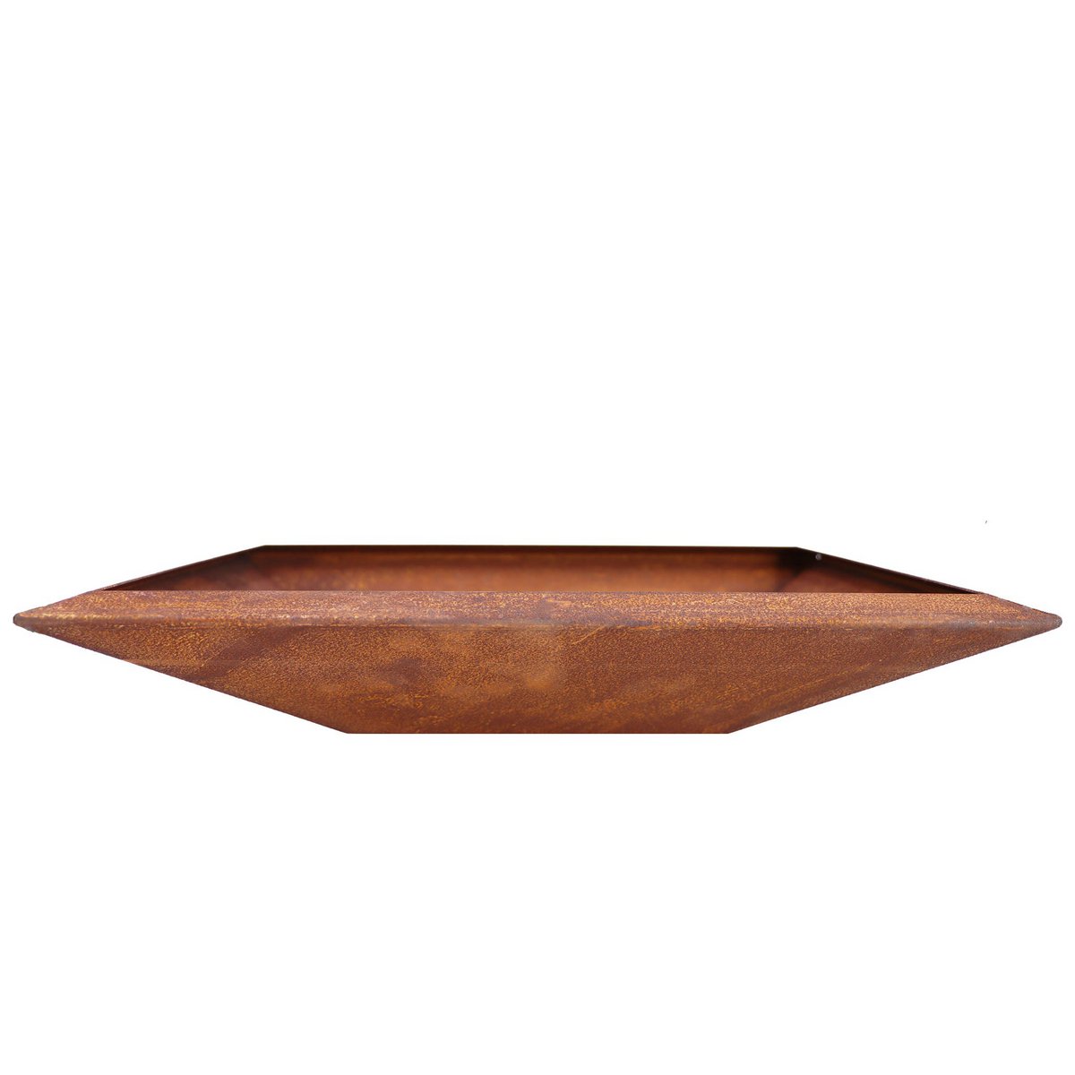 Cortenstalen bloemkom vierkant roestlook, 30–70 cm