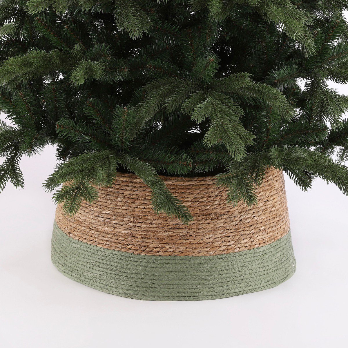 Kerstboomrok van zeegras, groen, 58 cm