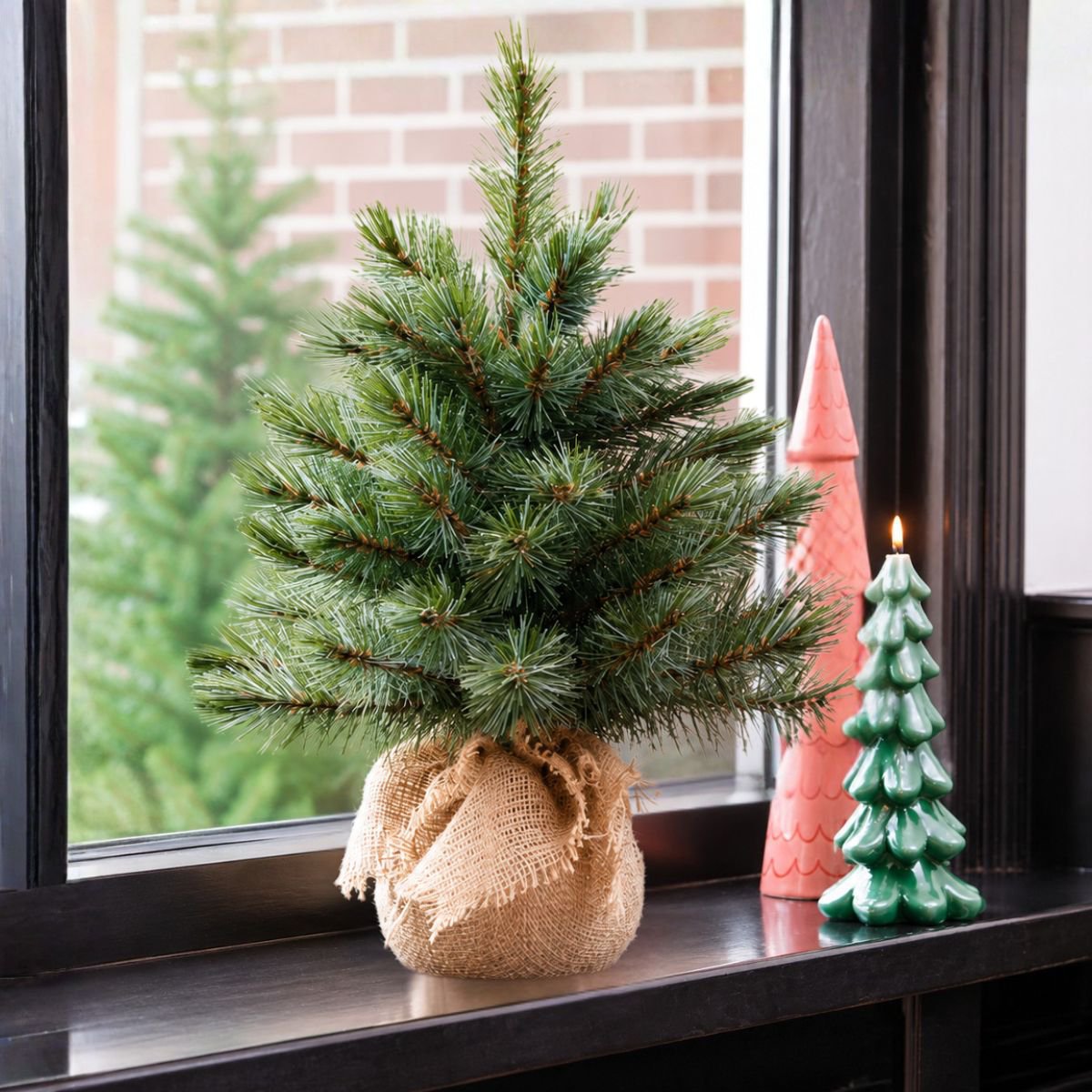 Kunstkerstboom Forest frosted Groen