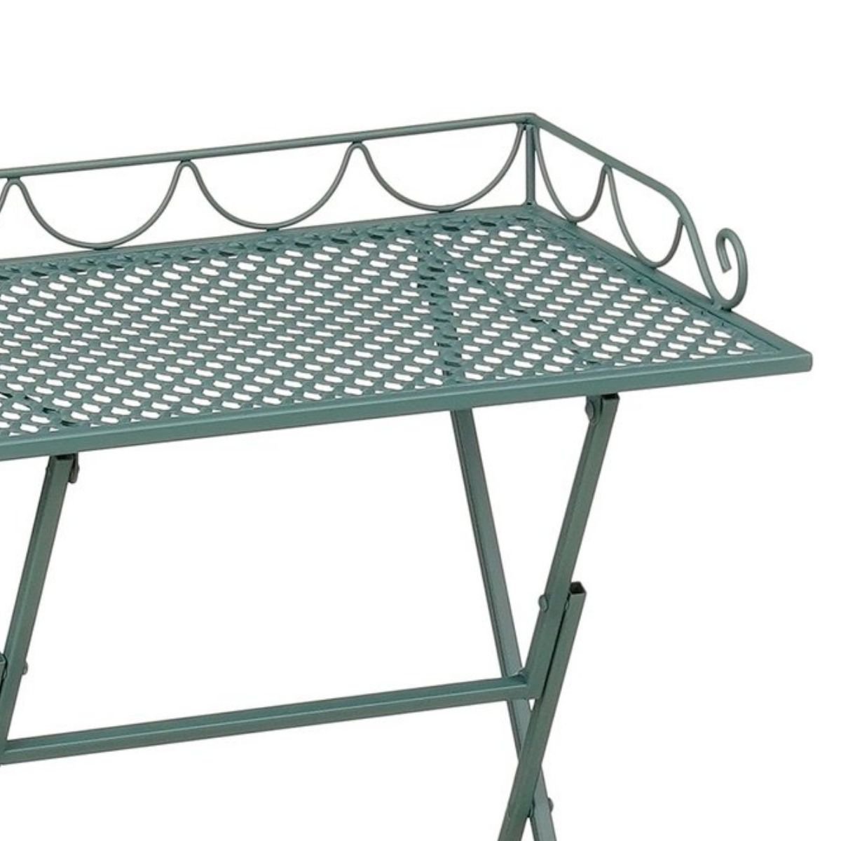 Marseille inklapbare bijzettafel voor buiten in groen, 50 × 38 × 68 cm