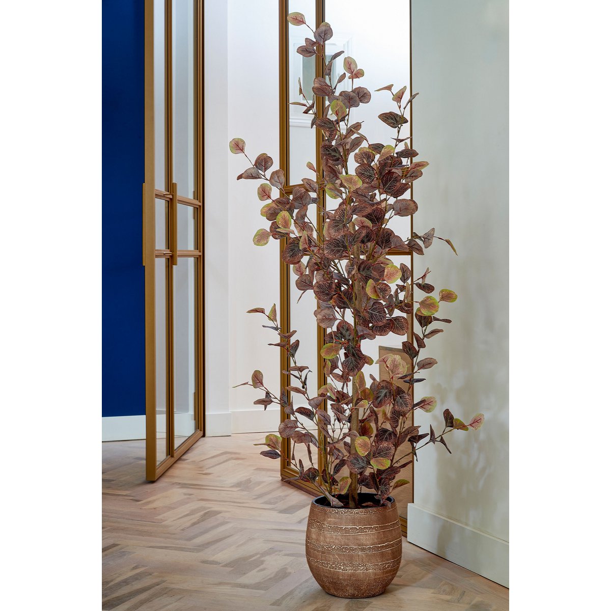 Eucalyptus kunstplant brons, 150 cm