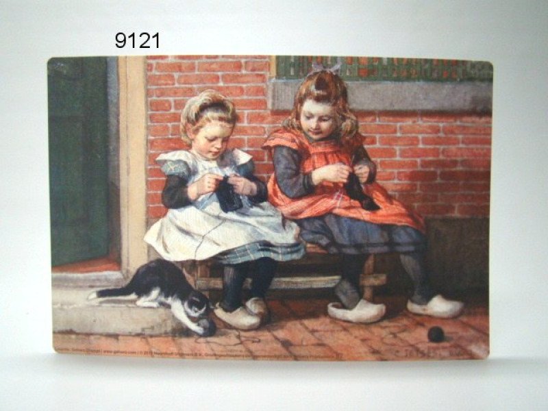 Ot en Sien placemat, wat doet poes
