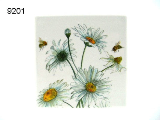 Bee-tanical bij daisy onderzetter, keramiek