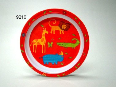 Wilde dieren plat bord