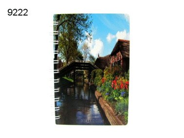 Giethoorn notitieboekje, hout