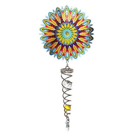 Zonvanger Spin Art Mandala Flower Artist Crystal Tail – 60 cm