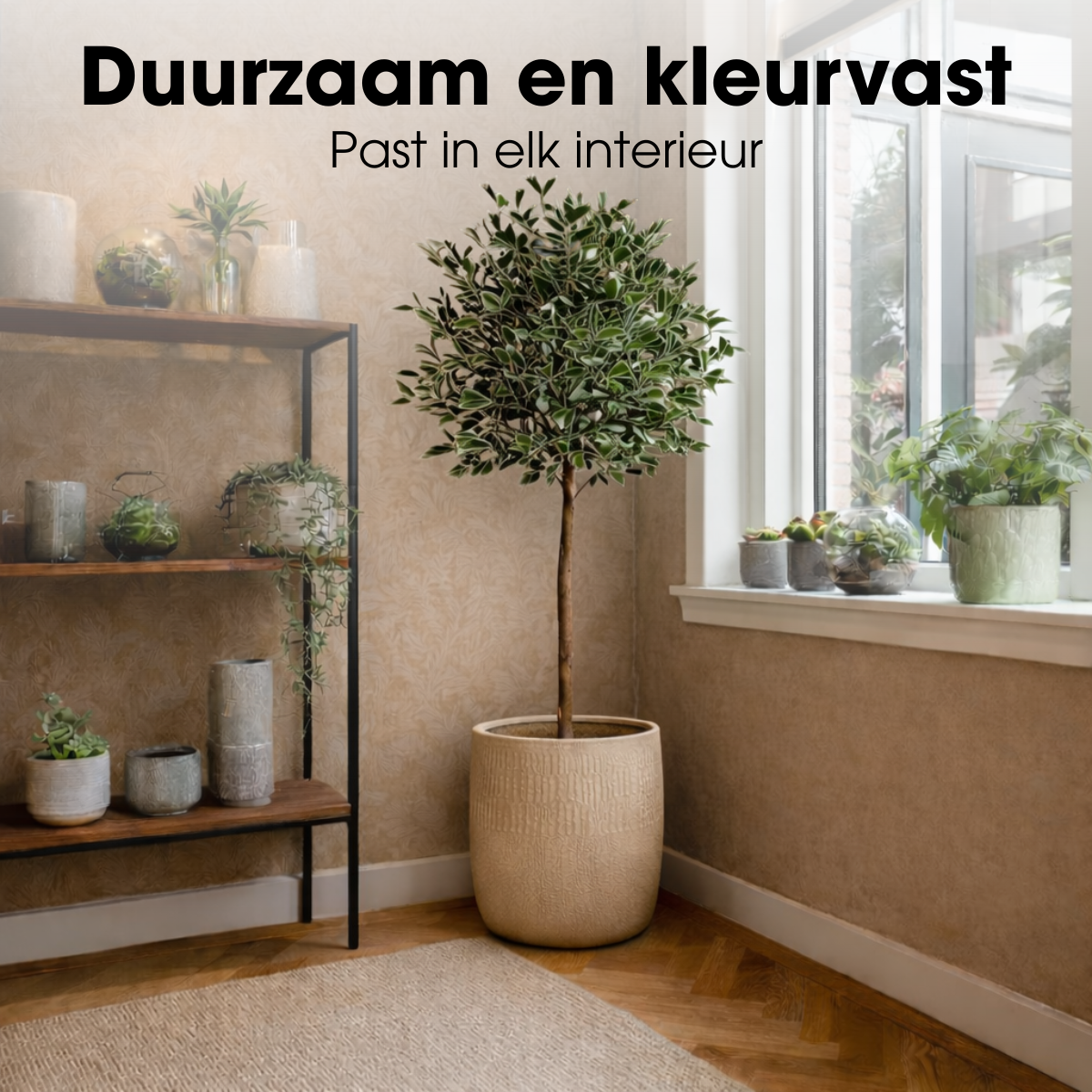 Ficus Triangularis kunstplant met pot, groen, 150 cm