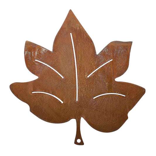Esdoornblad hangdecoratie met roestpatina