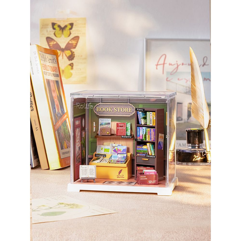 Miniatuur kerst bouwpakket met LED – eenvoudig DIY kerstmodel