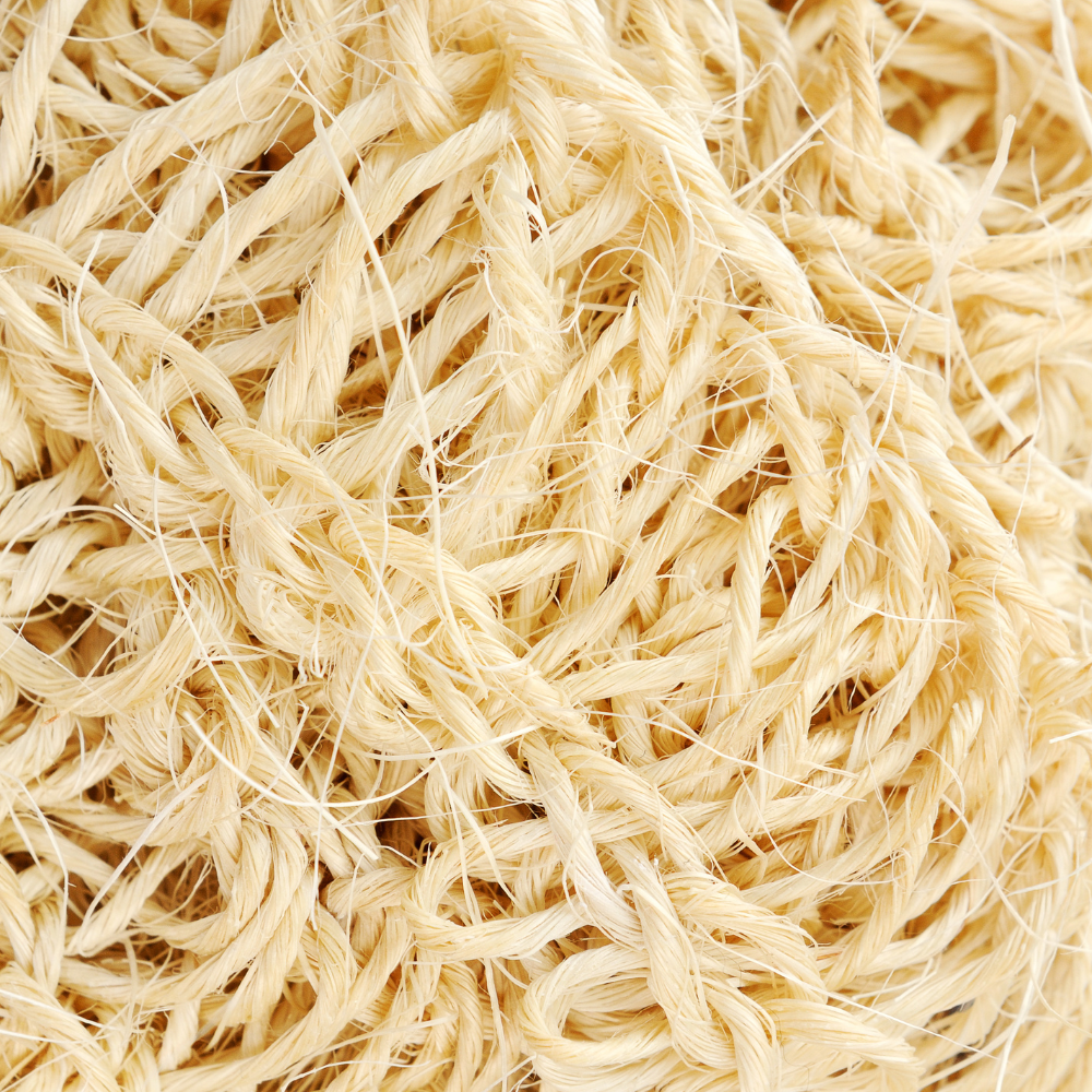 Natuurlijke sisal badspons, 12 x 12 x 3,5 cm