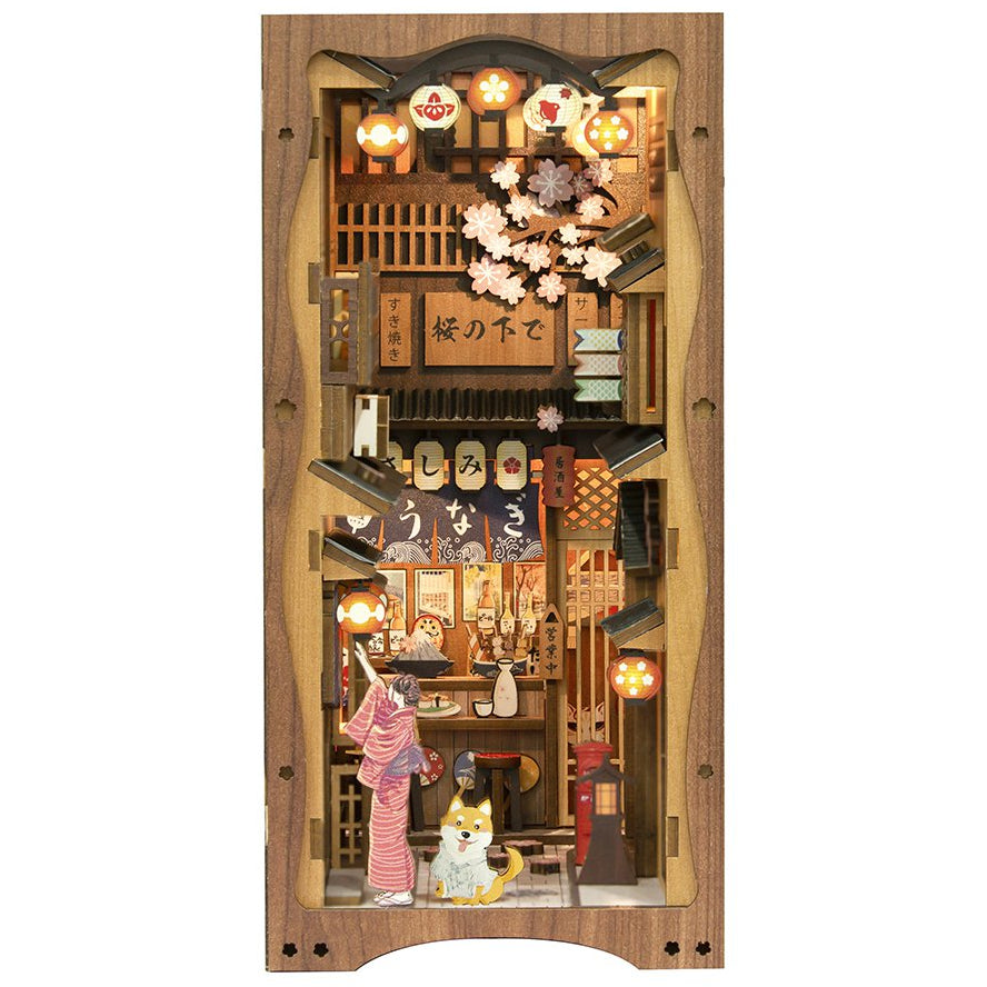 Under the Sakura Tree book nook, 18 × 11 × 23 cm