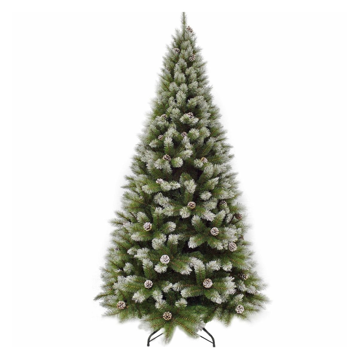 Pittsburgh frosted kunstkerstboom met dennenappels, 185 cm