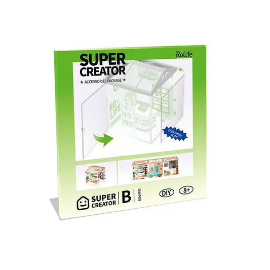 Stofbeschermingsdeur voor Super Creator miniatuurhuisjes