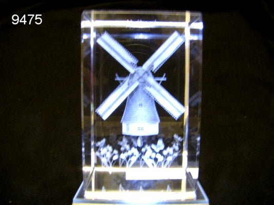 Molen glasblokje
