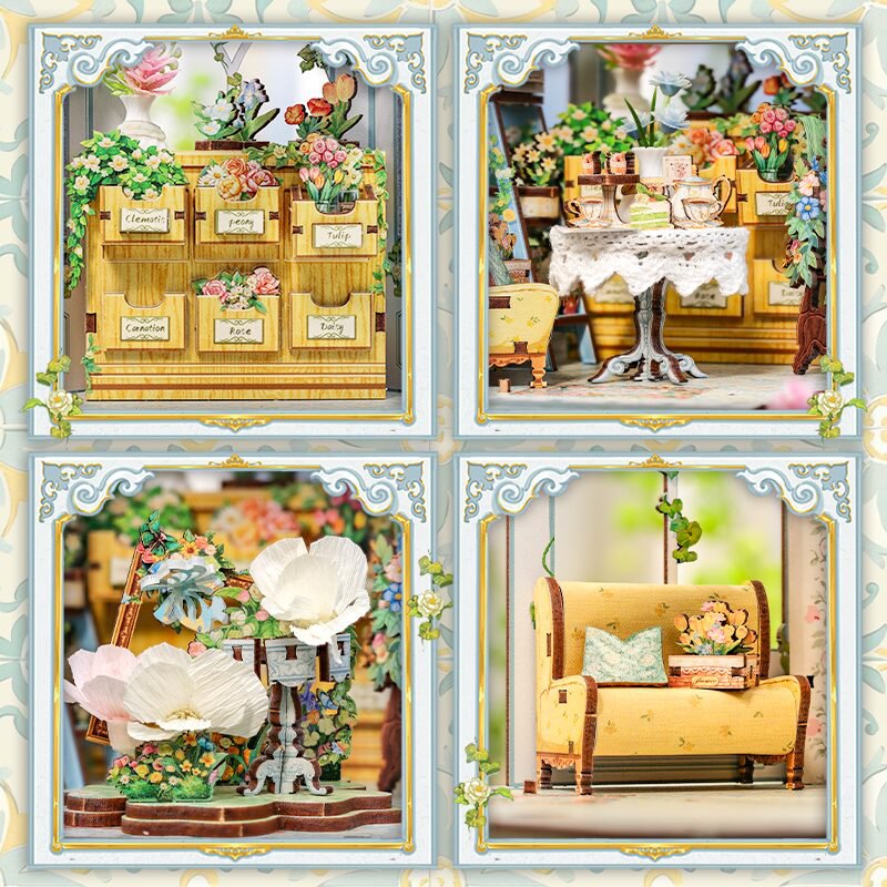 DIY house windsors flower house, 21,5 cm