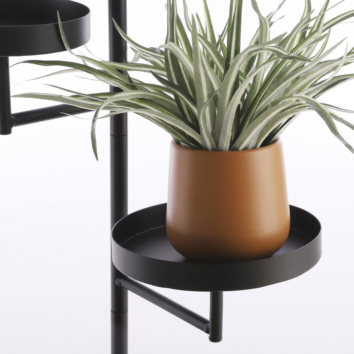 Perry wandrek zwart, ronde plateaus, 80 cm