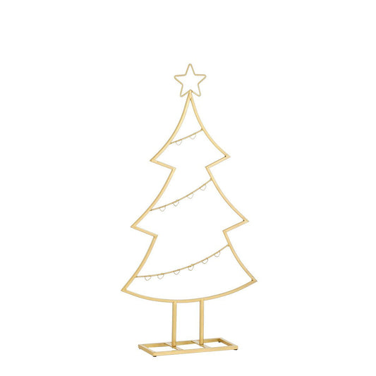 Goudkleurige kerstboom van metaal, 40 × 12 × 78,5 cm