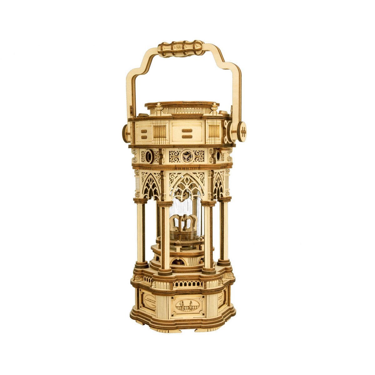 DIY 3D houten muziekdoos Victorian Lantern, 14 x 11,5 x 30 cm
