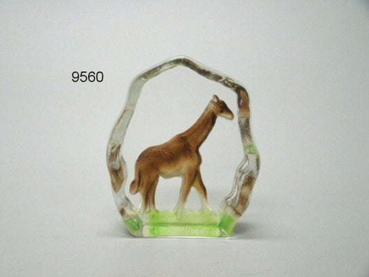 Glasblokje kleur, giraf