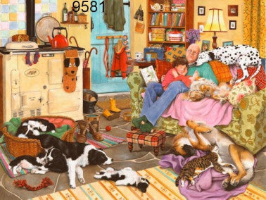 Dog tired legpuzzel, 1000 stukjes, 68 x 49 cm