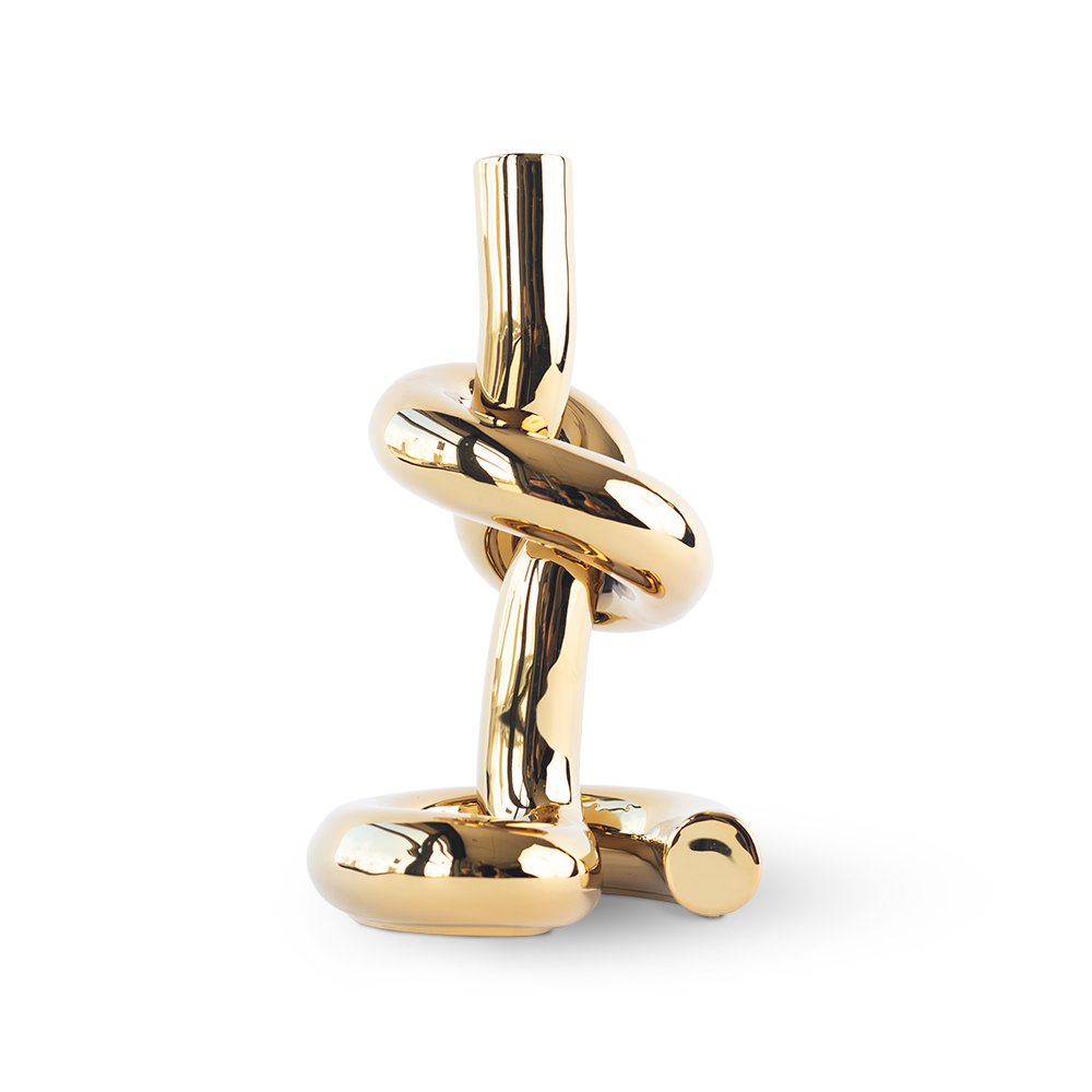 Knotted CandleHolder kandelaar, 13 × 12 × 23 cm