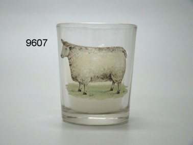 Schaap sfeerlichtje met kaars