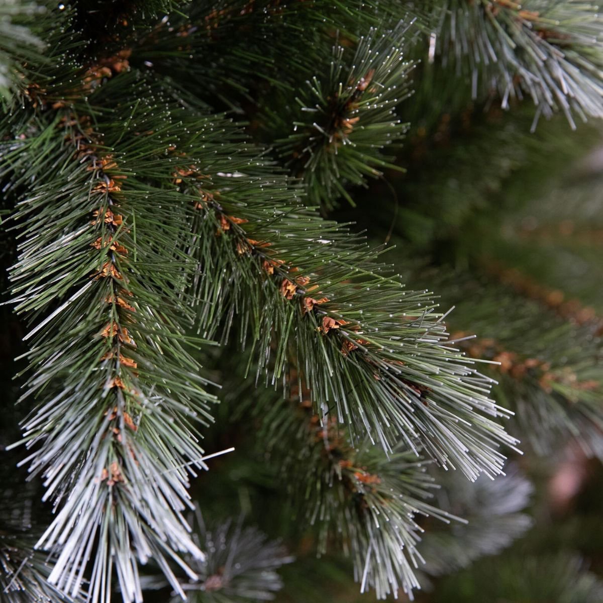 Pittsburgh kunstkerstboom, groen met witte toppen, 230 cm, Ø122 cm