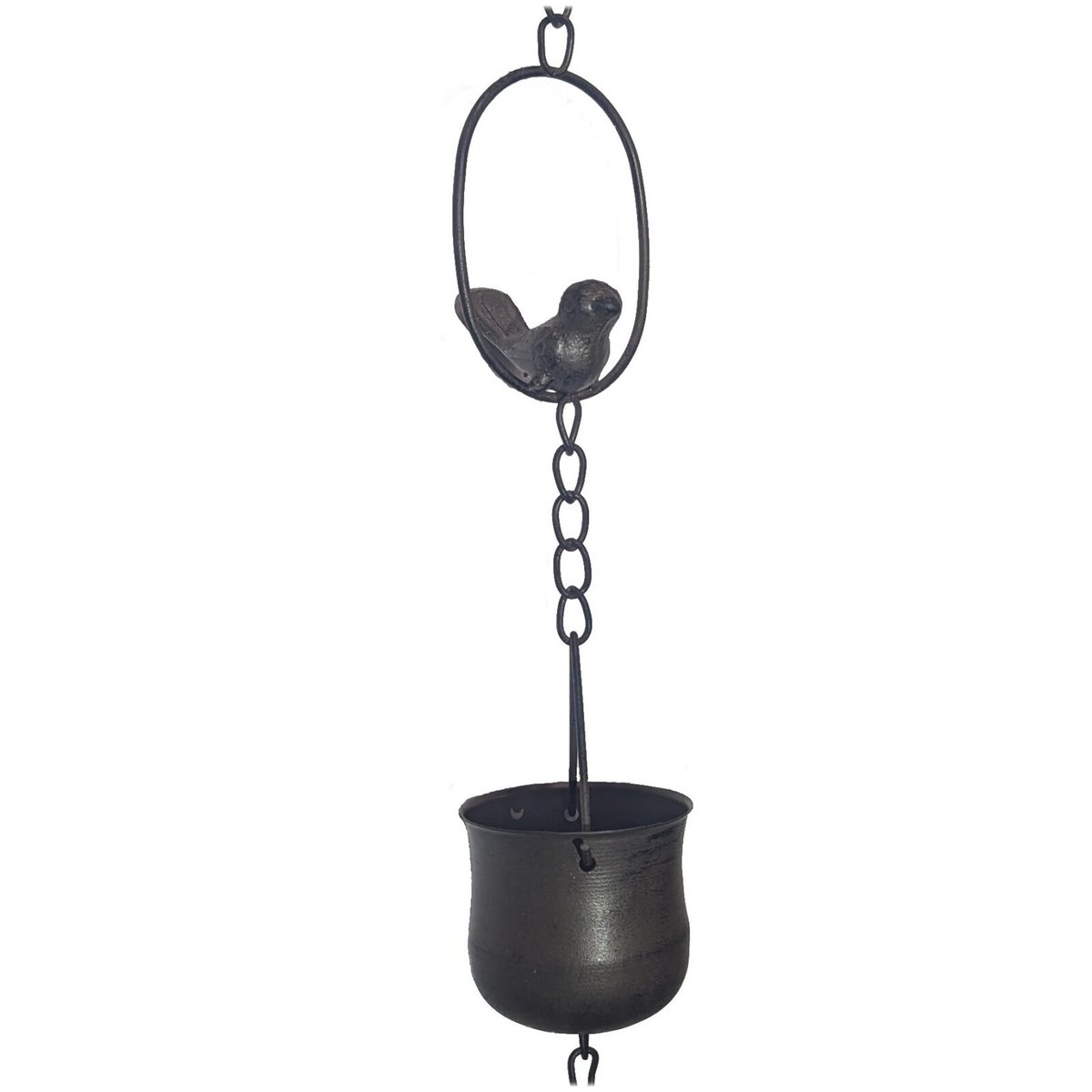 Regenketting vogel brons 166 × 12 × 12 cm