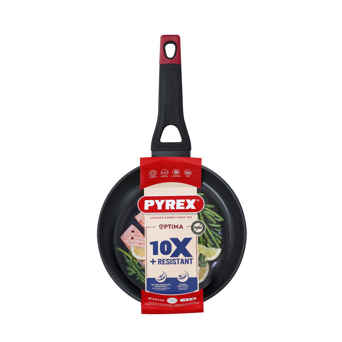 Pyrex Optima+ koekenpan Ø 22 cm 1,5 liter