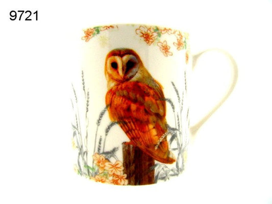 Uil met bloemen mok, 290 ml