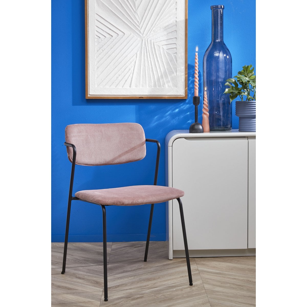 Mica Decorations Rioja Flesvaas – Gerecycled Glas Blauw (H75 x Ø18 cm)