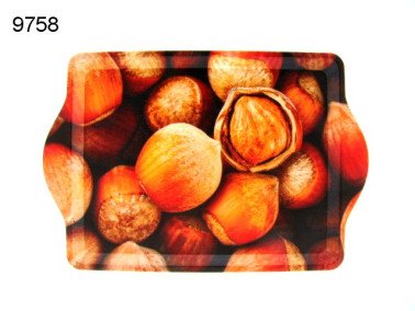 Hazelnoot dienblad 21 x 14,5 cm