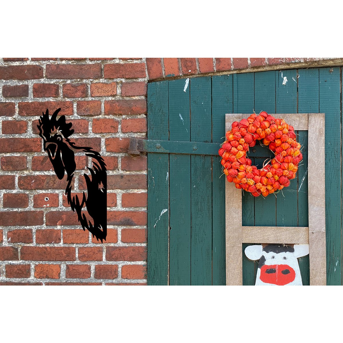Kiekeboe Herman de Haan zwart ornament – paal en schuttingdecoratie