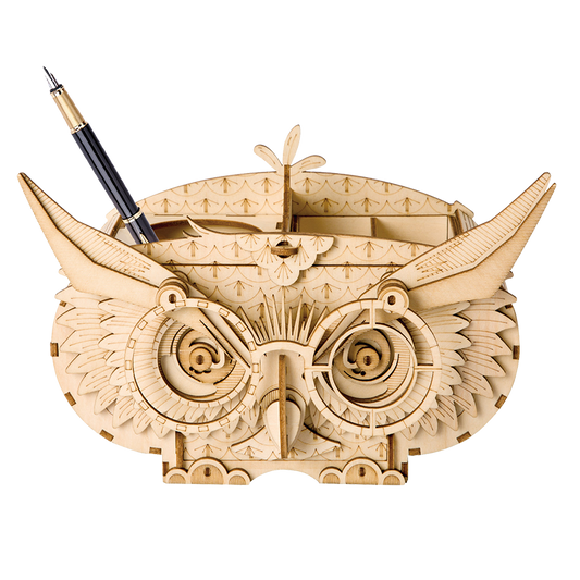 3D bouwpakket pennenbak uil