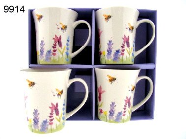 Lavendel mokkenset, 4 stuks