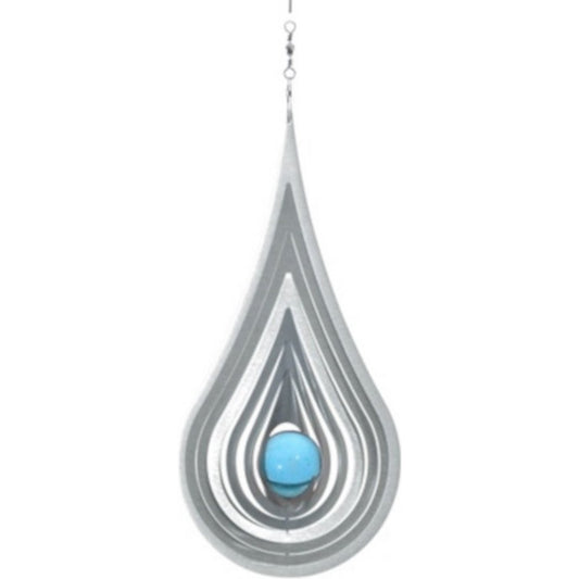 Windspinner BlinQ Art Teardrop RVS met 35 mm kogel