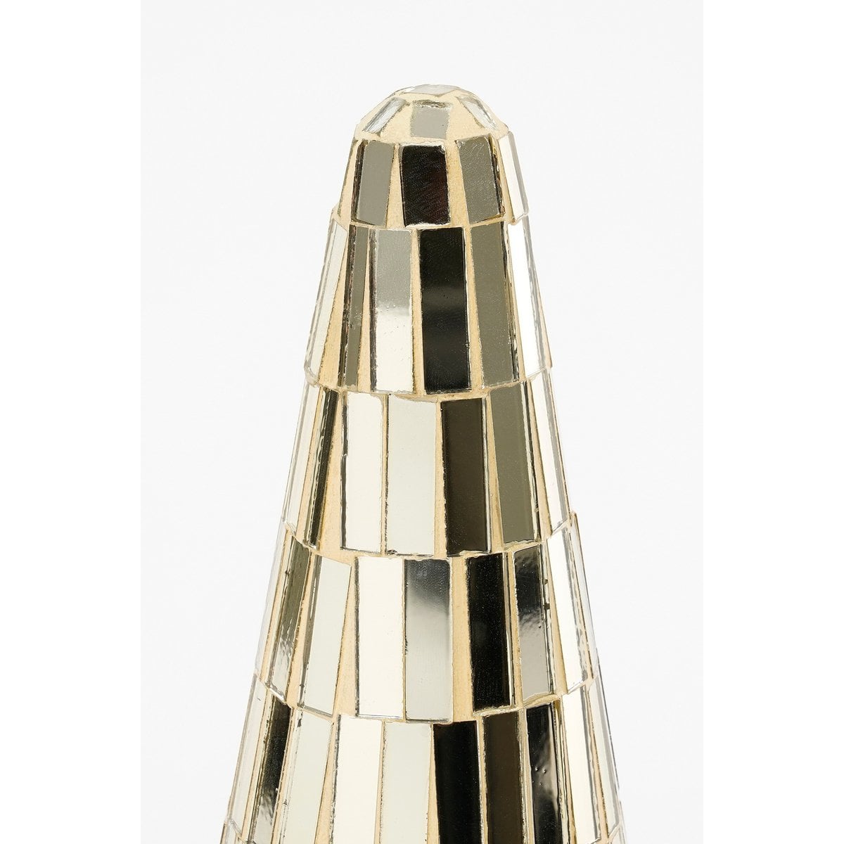Decoratieve kerstboom met spiegelglas, goud, 33 cm